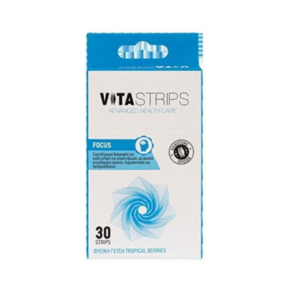 Vitastrips Focus Συμπλήρωμα Διατροφής για Καλύτερη Μνήμη και Συγκέντρωση, 30τμχ - 